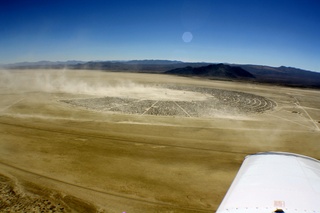 7S5 to DVT trip - aerial - Nevada - Black Rock City - Burning Man