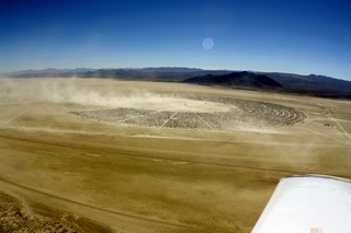 7S5 to DVT trip - aerial - Nevada - Black Rock City - Burning Man