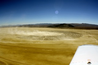 7S5 to DVT trip - aerial - Nevada - Black Rock City - Burning Man