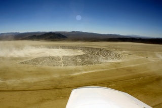 7S5 to DVT trip - aerial - Nevada - Black Rock City - Burning Man