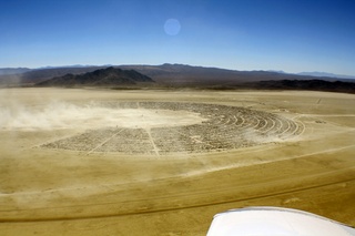 7S5 to DVT trip - aerial - Nevada - Black Rock City - Burning Man