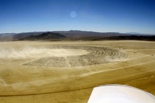 7S5 to DVT trip - aerial - Nevada - Black Rock City - Burning Man