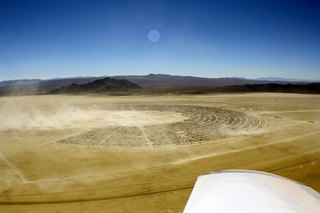 7S5 to DVT trip - aerial - Nevada - Black Rock City - Burning Man