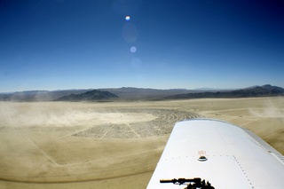 7S5 to DVT trip - aerial - Nevada - Black Rock City - Burning Man