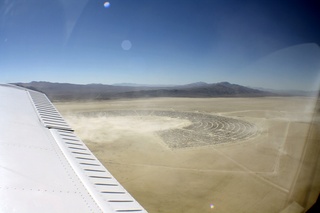 7S5 to DVT trip - aerial - Nevada - Black Rock City - Burning Man