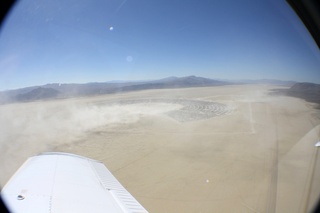 7S5 to DVT trip - aerial - Nevada - Black Rock City - Burning Man