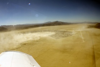 7S5 to DVT trip - aerial - Nevada - Black Rock City - Burning Man