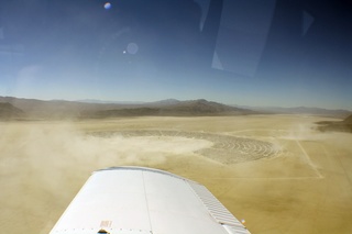 7S5 to DVT trip - aerial - Nevada - Black Rock City - Burning Man