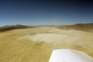 7S5 to DVT trip - aerial - Nevada - Black Rock City - Burning Man