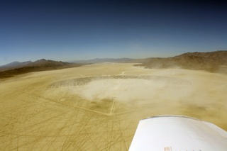 7S5 to DVT trip - aerial - Nevada - Black Rock City - Burning Man