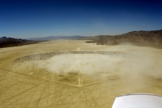 7S5 to DVT trip - aerial - Nevada - Black Rock City - Burning Man