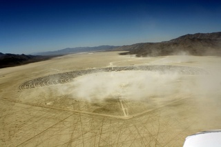 7S5 to DVT trip - aerial - Nevada - Black Rock City - Burning Man