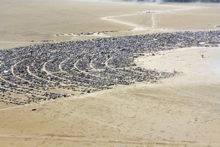 7S5 to DVT trip - aerial - Nevada - Black Rock City - Burning Man