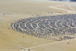 7S5 to DVT trip - aerial - Nevada - Black Rock City - Burning Man