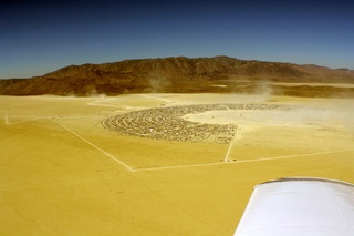 7S5 to DVT trip - aerial - Nevada - Black Rock City - Burning Man