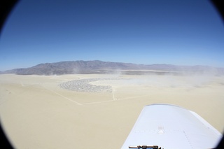 7S5 to DVT trip - aerial - Nevada - Black Rock City - Burning Man