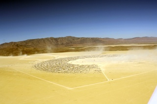 7S5 to DVT trip - aerial - Nevada - Black Rock City - Burning Man