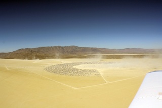 7S5 to DVT trip - aerial - Nevada - Black Rock City - Burning Man