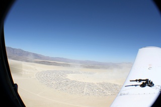 7S5 to DVT trip - aerial - Nevada - Black Rock City - Burning Man