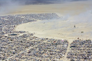 7S5 to DVT trip - aerial - Nevada - Black Rock City - Burning Man