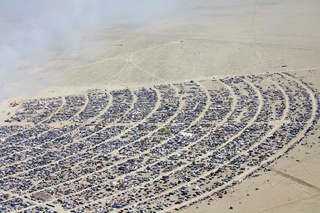 7S5 to DVT trip - aerial - Nevada - Black Rock City - Burning Man