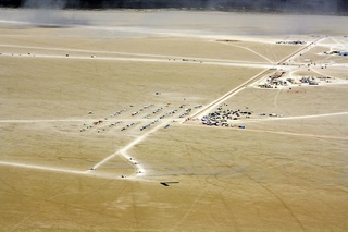 7S5 to DVT trip - aerial - Nevada - Black Rock City - Burning Man