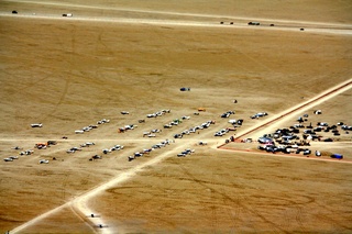 7S5 to DVT trip - aerial - Nevada - Black Rock City - Burning Man