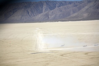 7S5 to DVT trip - aerial - Nevada - Black Rock City - Burning Man airstrip