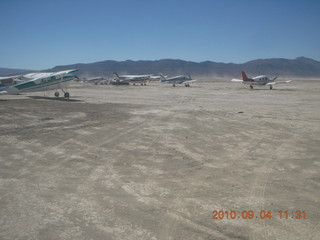 7S5 to DVT trip - Nevada - Black Rock City - Burning Man - airplanes