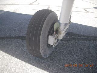 89 7b4. 7S5 to DVT trip - N8377W 'whitewall' tire from Burning Man dist