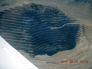 7S5 to DVT trip - aerial - Nevada - Austin final approach