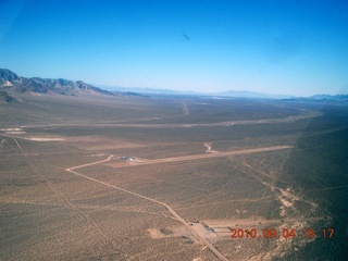 7S5 to DVT trip - aerial - Nevada - Austin final approach