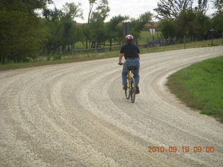 Welch run with Kevin - Kevin bicycling