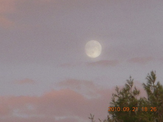 full moon seen from Pleasant Run Court