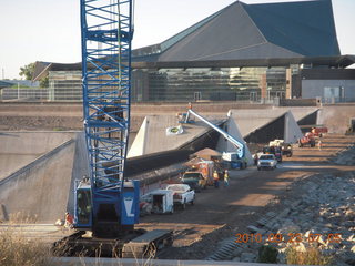 Tempe Town Lake dam construction