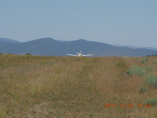 landing traffic at Me-Own airstrip