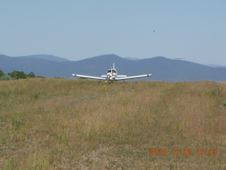 landing traffic at Me-Own airstrip