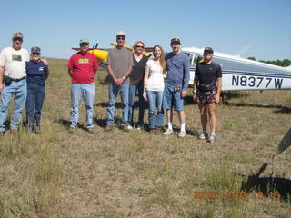 Duane and his Cherokee N6354J at Me-Own airstrip