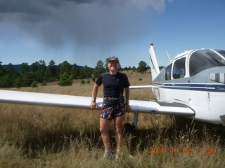 Me-Own airstrip run - N8377W in the distance