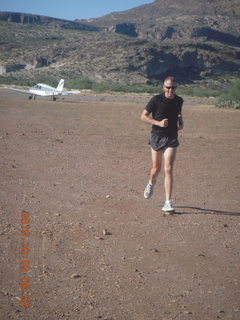 Superior Airport run - Jon running ba.ck from N8377W