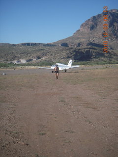 74 7c3. Superior Airport run - Adam running back from N8377W