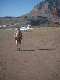 Superior Airport run - Adam running back from N8377W