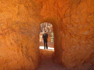 85 7cj. Sean's Bryce Canyon photos - Kristina in arch