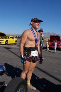 Safford fly-in and half marathon - Ken's photo - Adam after the race