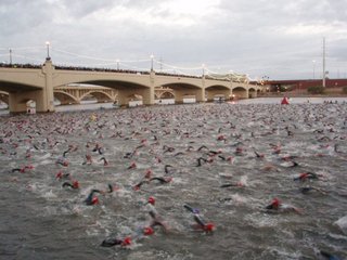 Arizona Ironman first transition