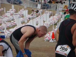 Dan High's photo - Arizona Ironman  first transition - Jon Tracy