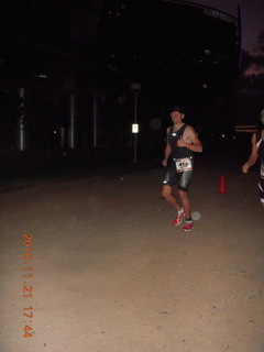 Arizona Ironman - Jon Tracy running after dark