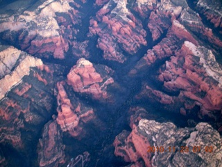 Moab trip - aerial Sedona area predawn