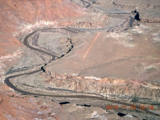 71 7dp. Moab trip - aerial Dirty Devil airstrip