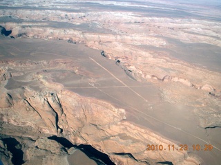 Moab trip - aerial Angel Point airstrip